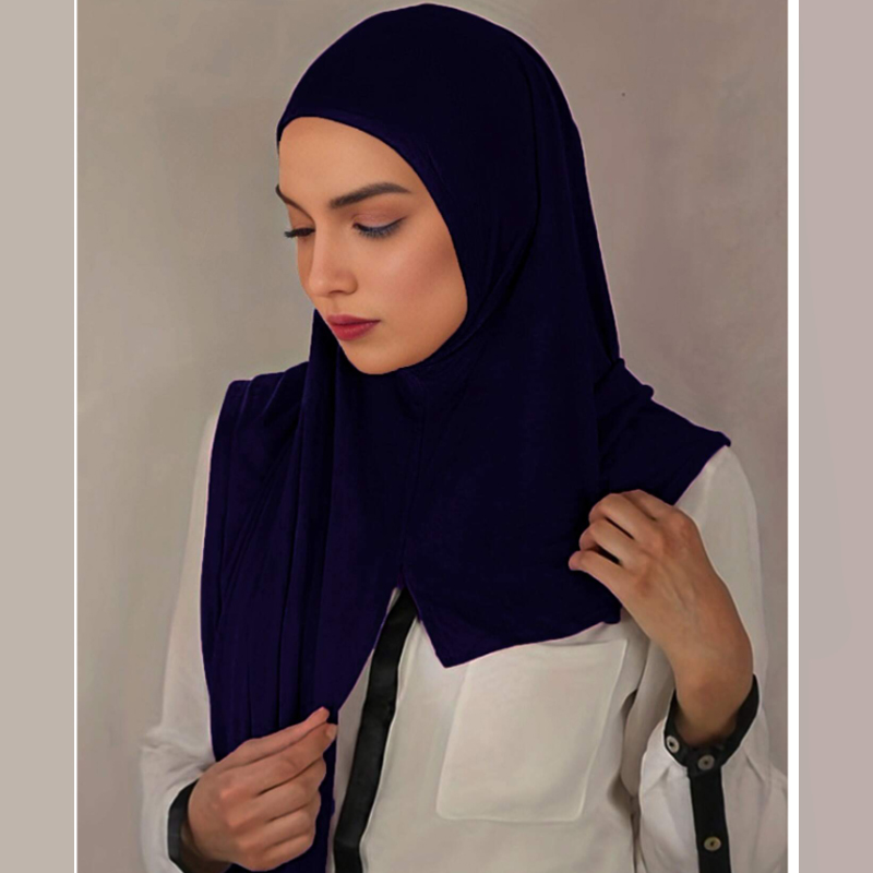 Bonnet musulman Hijab écharpe instantanée Hijab châle musulman longue écharpe enveloppement foulards prière Jersey écharpe pour les femmes mode