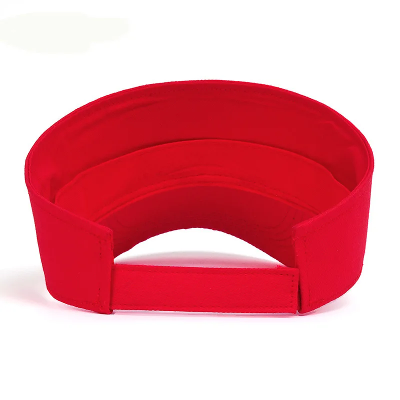 Chapeaux de soleil d'été en coton pour hommes et femmes, visière réglable, protection UV, haut africain solide, sport, tennis, golf, course à pied, crème solaire, casquette de baseball
