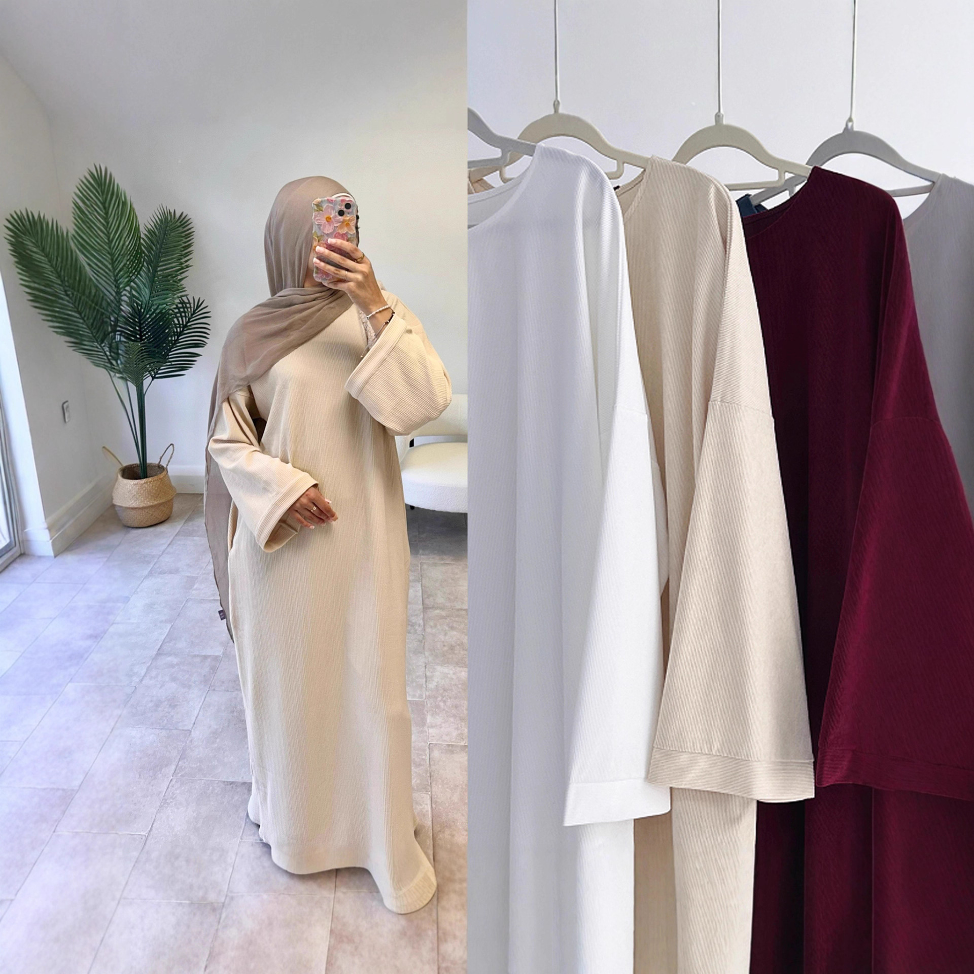 Robe de l'Aïd Abaya Femme Jalabiya Dubaï Musulmane Modeste Vestidos Maroc Robes Ramadan Abayas Kaftan Islam Arabe Longue Robe 2026
