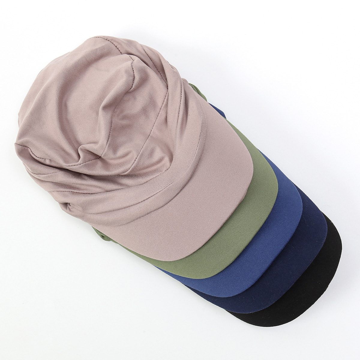 Casquettes Hijab musulmanes avec bord pour femmes, casquette de baseball, tête ronde, ramadan, vêtements de sauna pour dames, bonnet turban, document solide, mode
