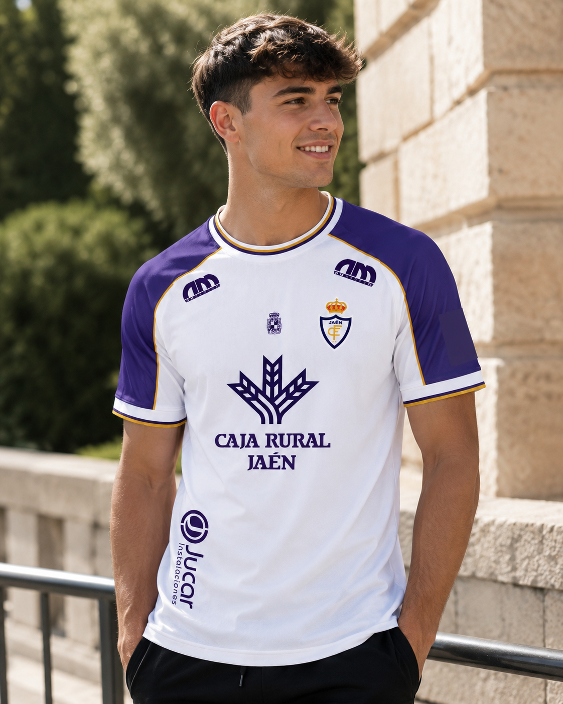 Maillot de football à manches courtes pour hommes, blanc et violet, séchage rapide, respirant, uniforme de sport pour l'entraînement et les matchs.