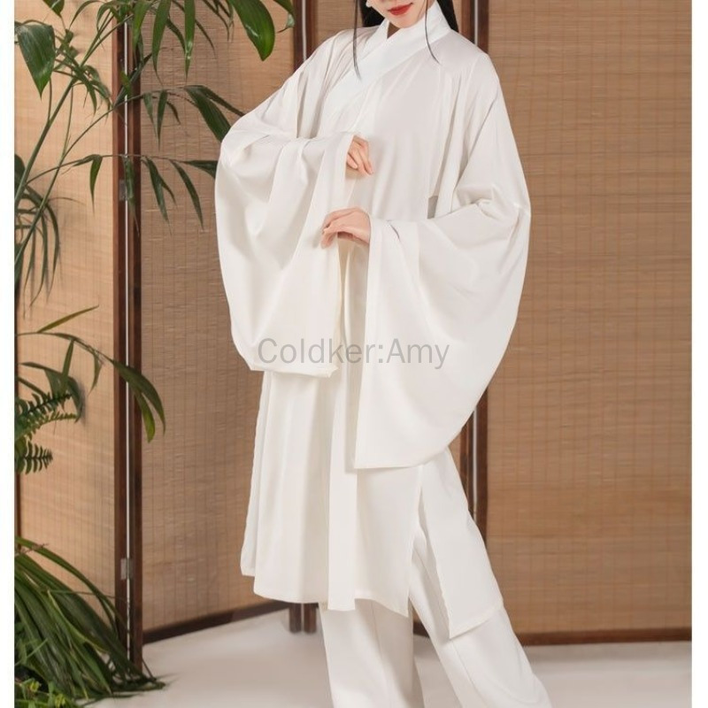 Costume Hanfu traditionnel chinois pour femmes, robe blanche trempée, jupe en Y, vêtements intérieurs