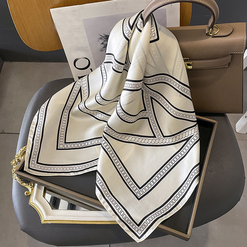 InjSquare-Écharpe Naturelle pour Femme, Bandana de Haute Qualité, Châle Circulaire Populaire pour la raq, Sauna, 100%