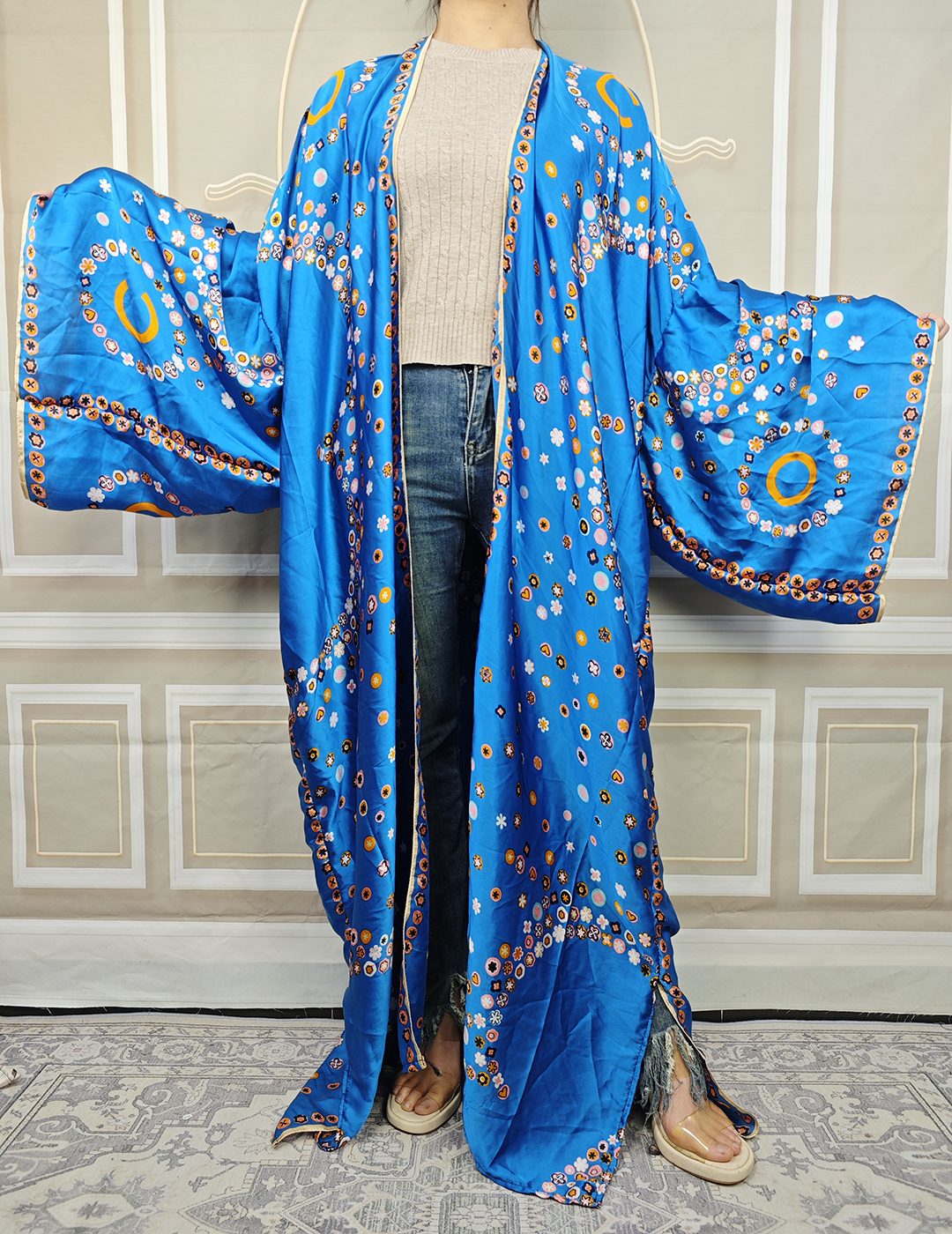 Robes africaines grande taille pour femmes, kimonos College, moyen-orient, dame musulmane, cardigans longs pour les vacances, été