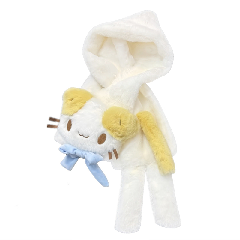 Masyumaro moelleux Fuwa Nyanko chat écharpe en peluche femmes Kawaii mignon hiver foulards cou plus chaud
