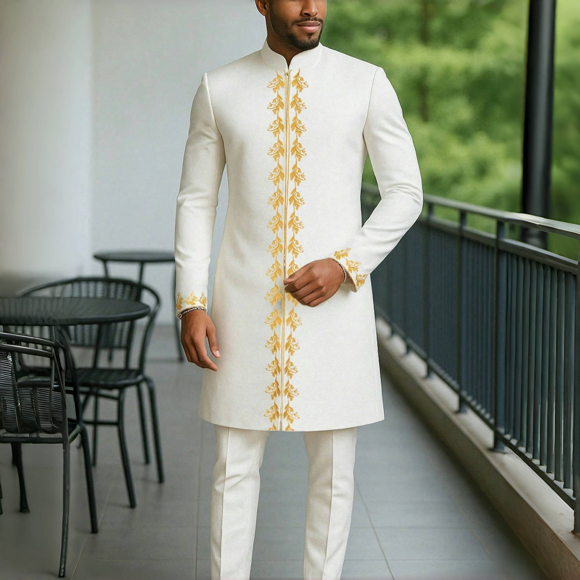 Nouvel ensemble traditionnel africain pour homme 2026 – Costume élégant et tendance pour homme, ensemble décontracté brodé deux pièces, caftan pour homme