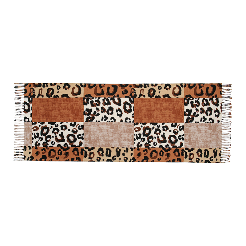 Nouveau léopard Patchwork cachemire écharpe châle enveloppement femmes gland Pashmina hiver chaud couverture châle épais étoles Tippet 2024 écharpe