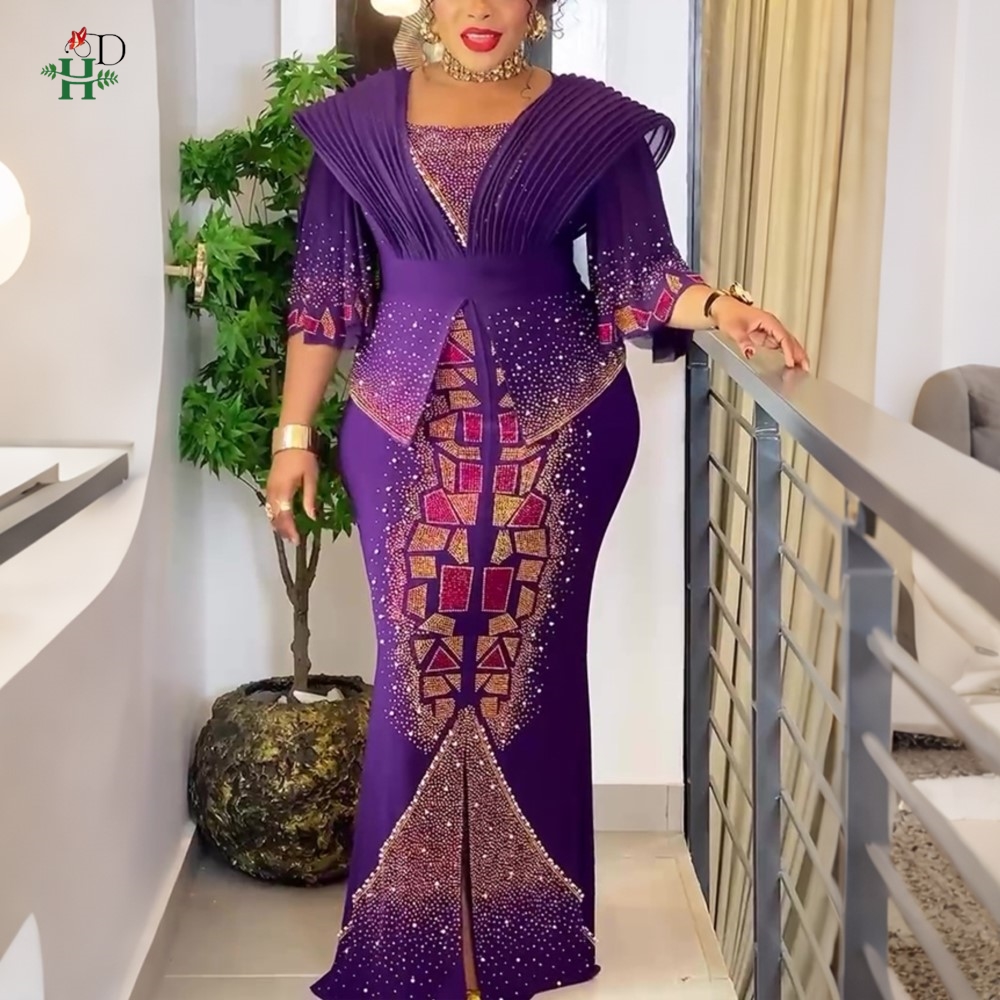 Robes africaines de luxe à sequins 2026 pour femme, robes de mariée turques élégantes, robe africaine de luxe