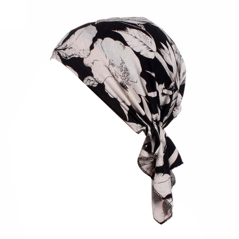 Femmes imprimé musulman Turban pré-cravate Style Cancer chimio chapeau bonnet écharpe Turban tête enveloppement casquette chapeaux dame cheveux accessoires