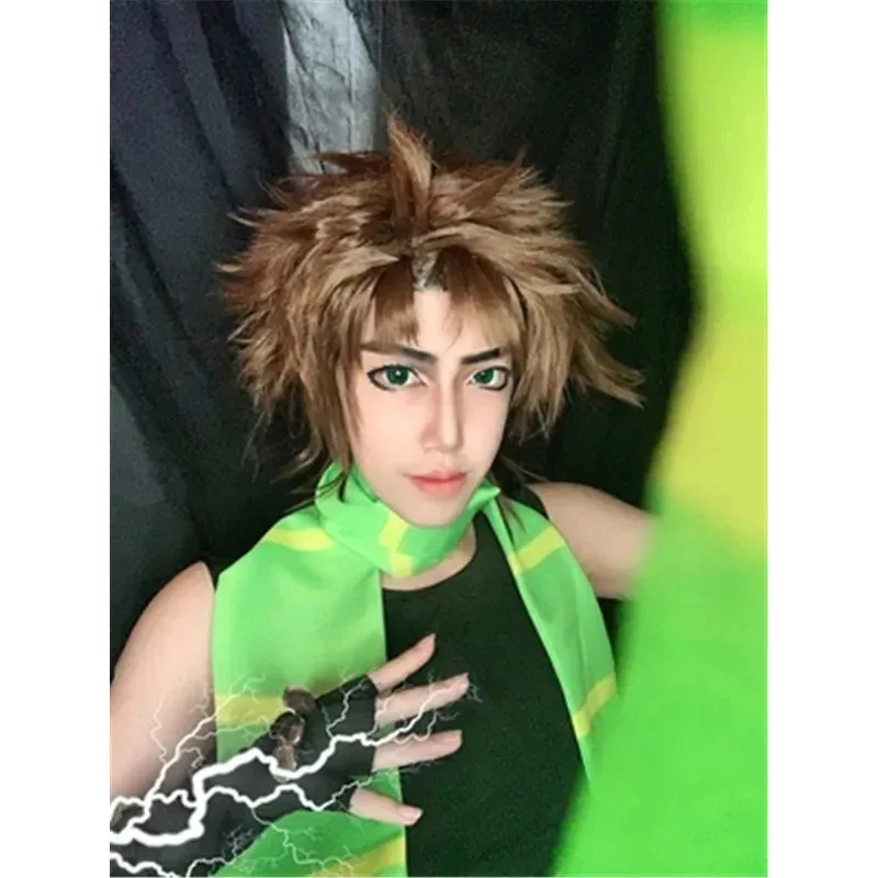 Costume de cosplay Anime JoJo's Bizarre Adventure Joseph Joestar, gants, écharpe, haut, tenue d'Halloween pour femmes et hommes ZanCos