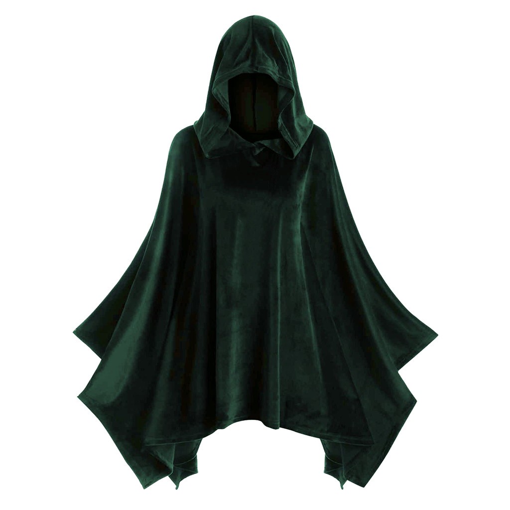 Cape d'Halloween à Capuche, Costume de la Mort Everak, Vêtements Médiévaux de Cosplay, de ix, de Sorcière et de Vampire