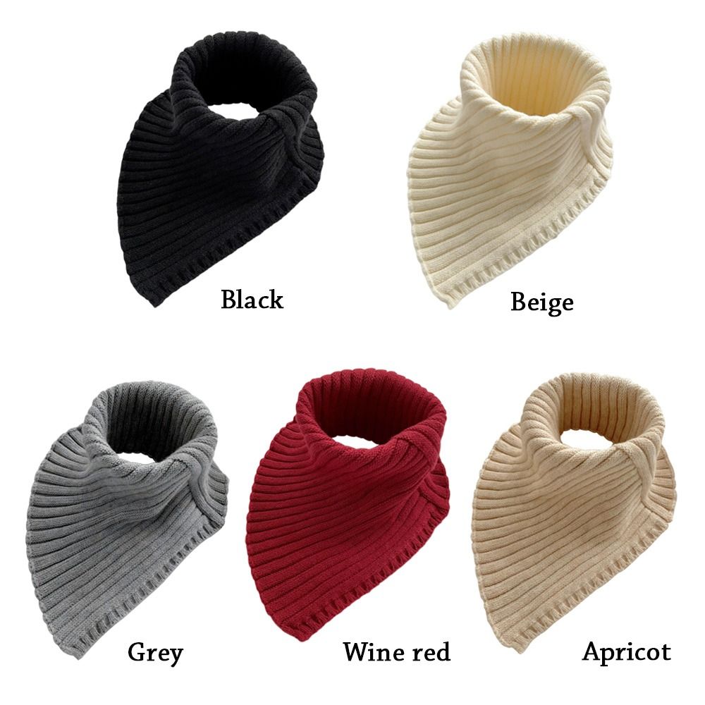 Écharpe tricotée à faux col pour femme, chaude, col roulé, chauffe-cou, détachable, coupe-vent, hiver