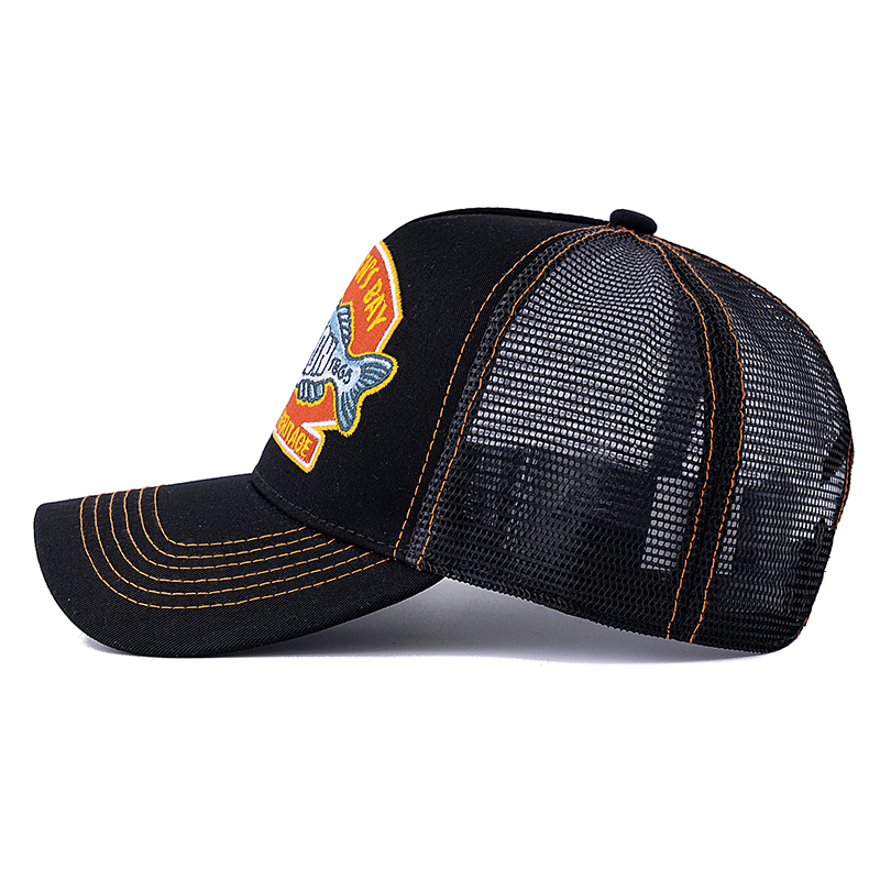 Casquette de pêche d'été unisexe, chapeau de camionneur en maille respirante pour hommes et femmes, grand poisson, chapeau de sport à rabat pour l'extérieur, offre spéciale