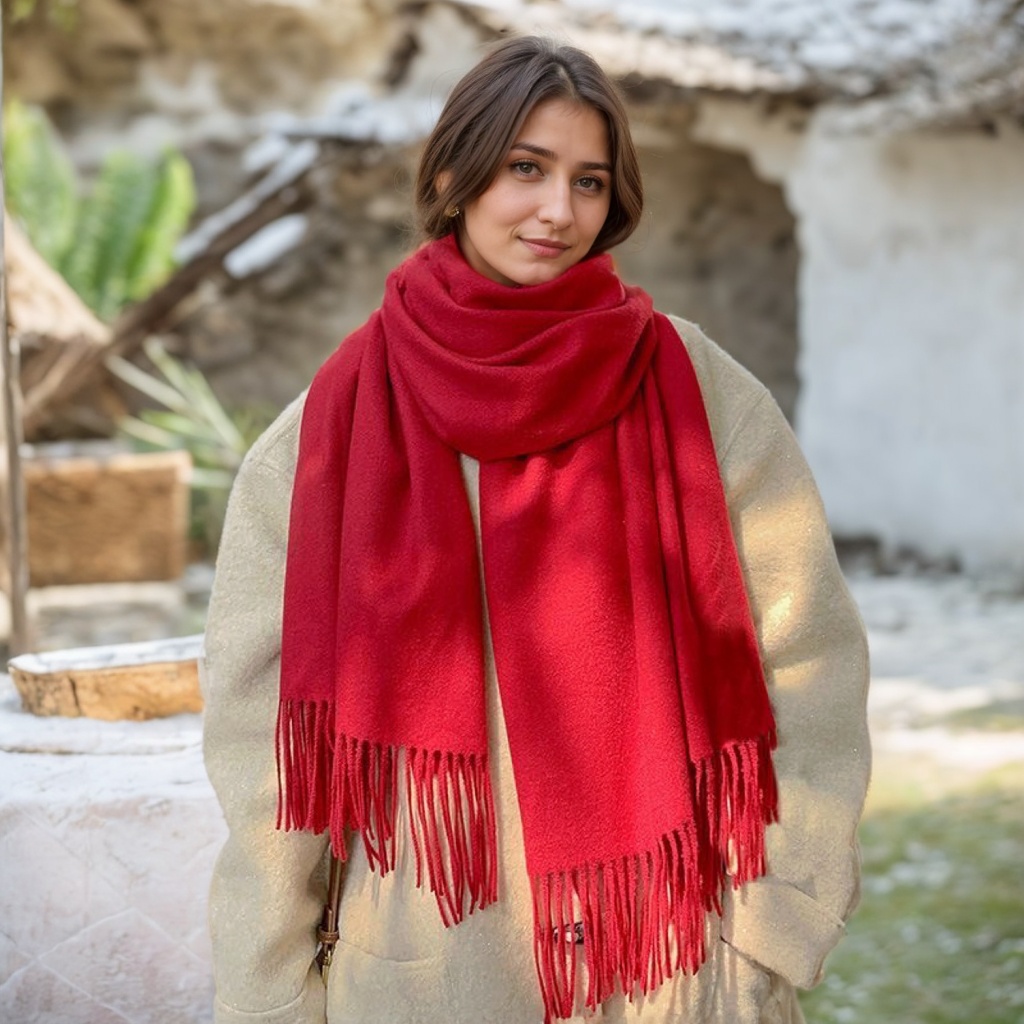 Écharpes d'hiver pour femmes écharpe en cachemire femmes noir dames hiver laine écharpe chaude XWJ07