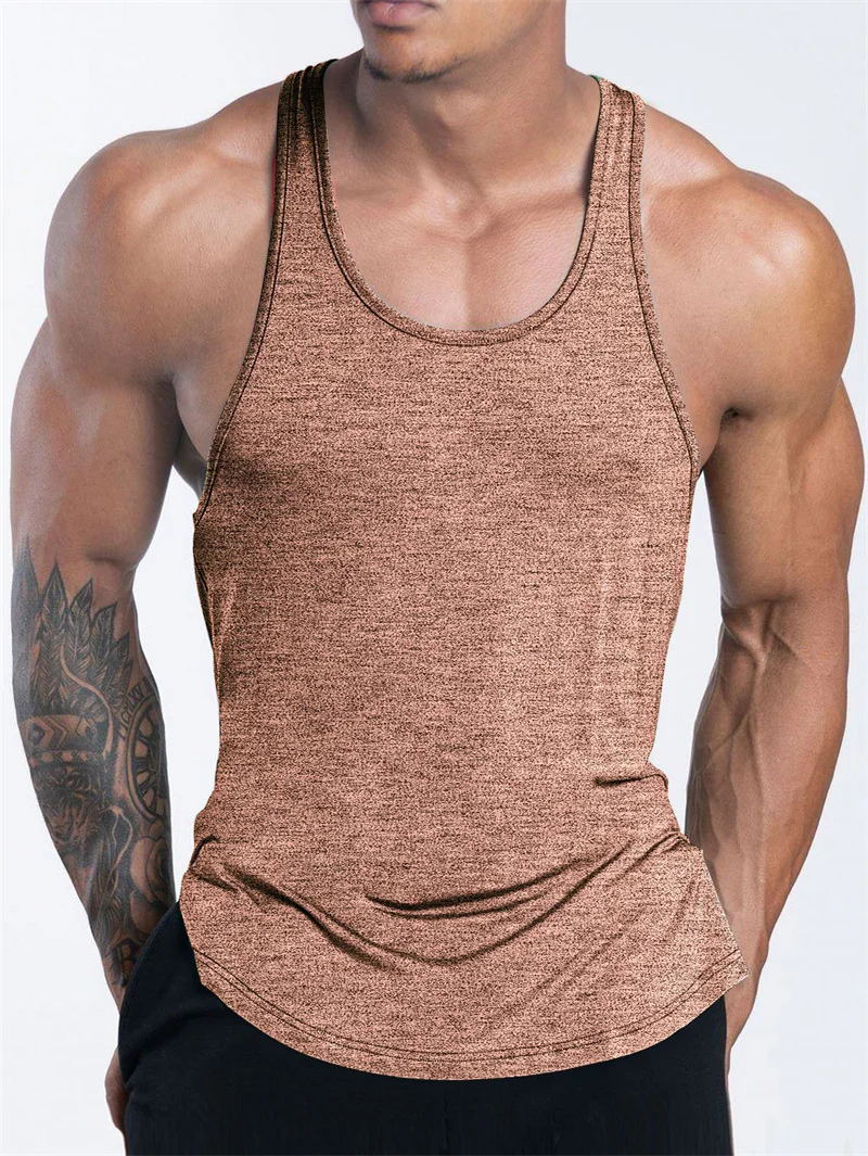 Débardeur de sport pour hommes, Fitness, été, entraînement, course à pied, basket-ball, séchage rapide, respirant, ample, hauts pour hommes
