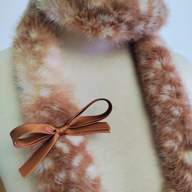 Écharpe en peluche d'élan en fausse fourrure Harajuku, cadeau de noël, écharpe chaude rembourrée, bois Cosplay, accessoires de décoration mignons du nouvel an, hiver