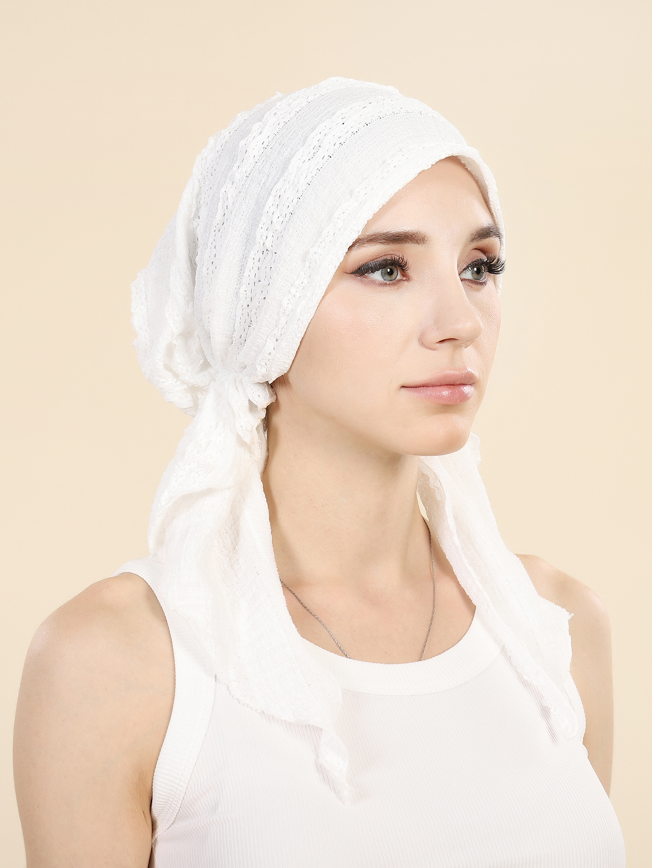 Chapeaux Hijab Turban de couleur unie pour Ramadan, enveloppes de tête à longue queue, chapeaux musulmans élastiques doux, casquette de chimio respirante pour femmes et filles