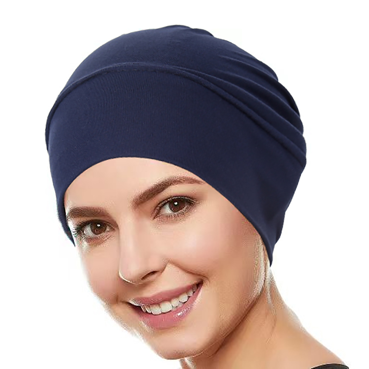 Ramadan couleur unie femmes musulmanes Hijab casquettes envelopper tête doux élastique Turban Bonnet chimio casquette coiffure portable
