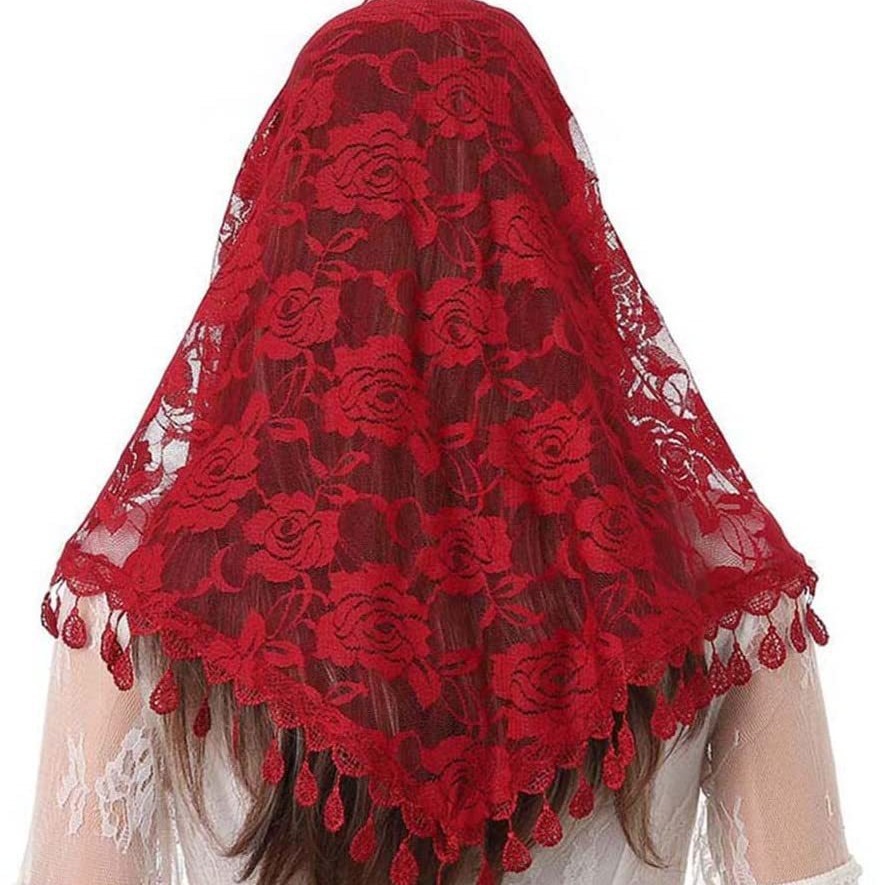 Châle d'été pour la prière, voile en dentelle, écharpe en soie, bandana, mantille de mariage, hijab blanc brodé pour femme