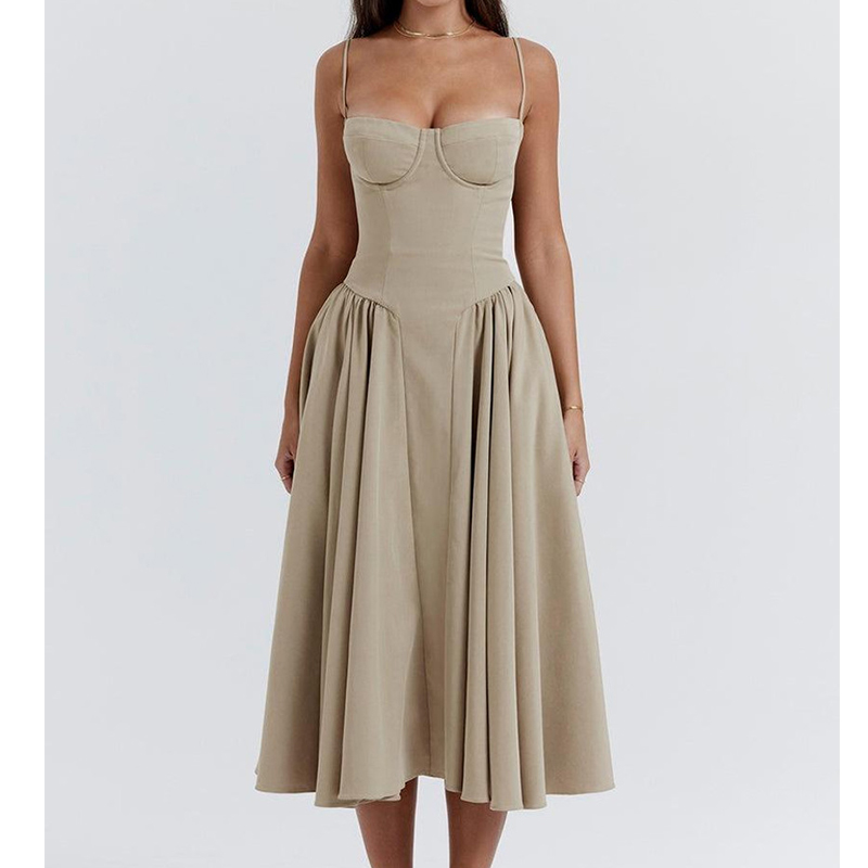 Été Sexy femmes robe bohême longues robes de luxe élégant col en v sans manches Slip fleur plage robe d'été pour femme 2025