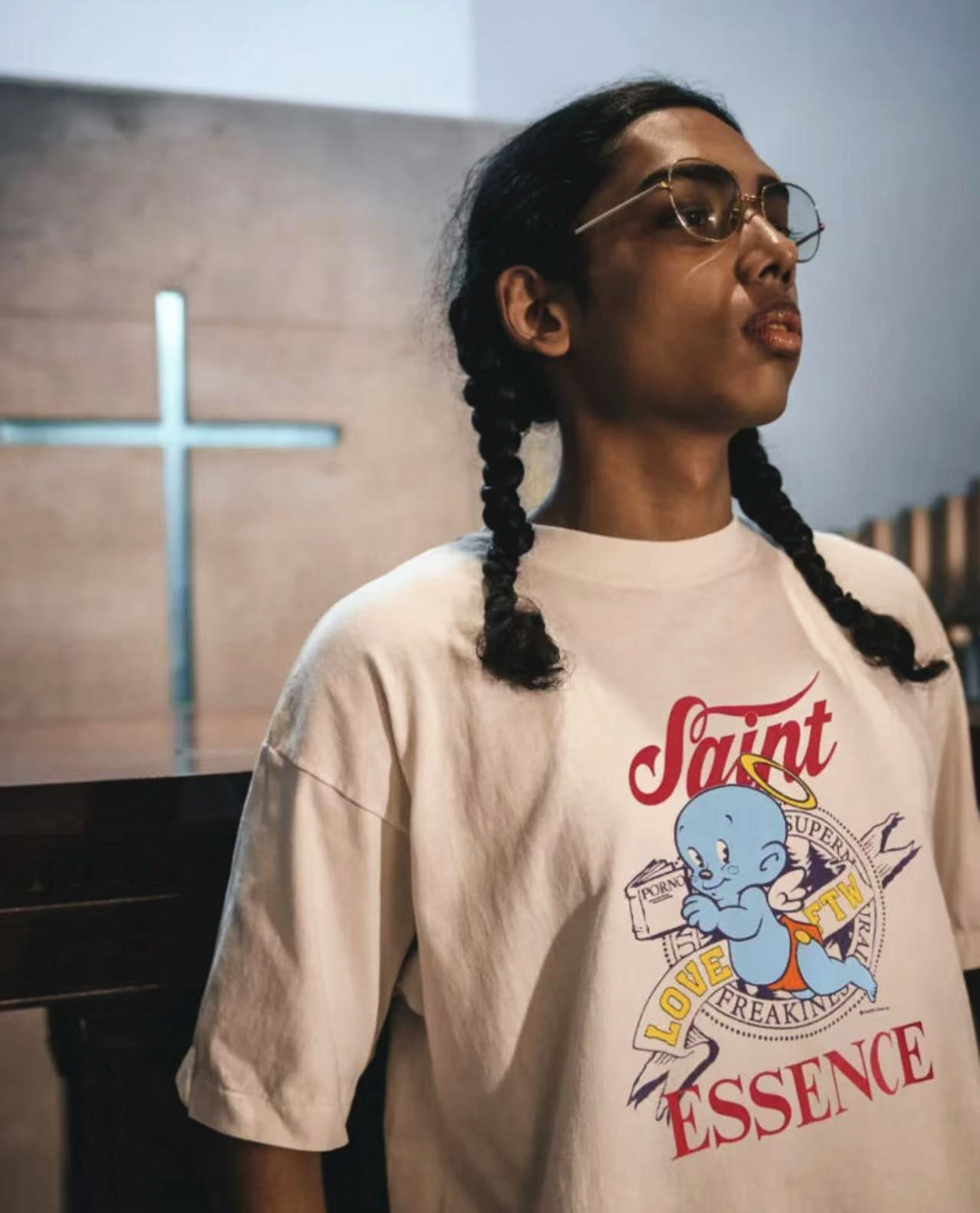Yao mode Saint de Michael haute qualité 1:1 décontracté Streetwear ample Baggy manches courtes unisexe hommes vêtements t-shirt pour hommes