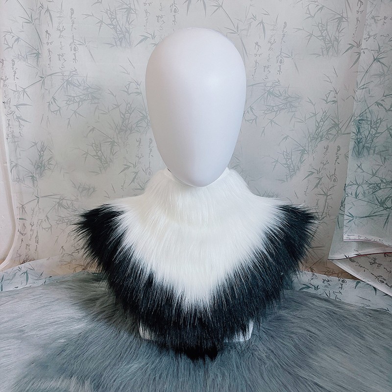 Collier cache-cou en fourrure, accessoires partiels pour Fursuits, costumes en fourrure, décorations de col de bête, accessoires de costume animalier