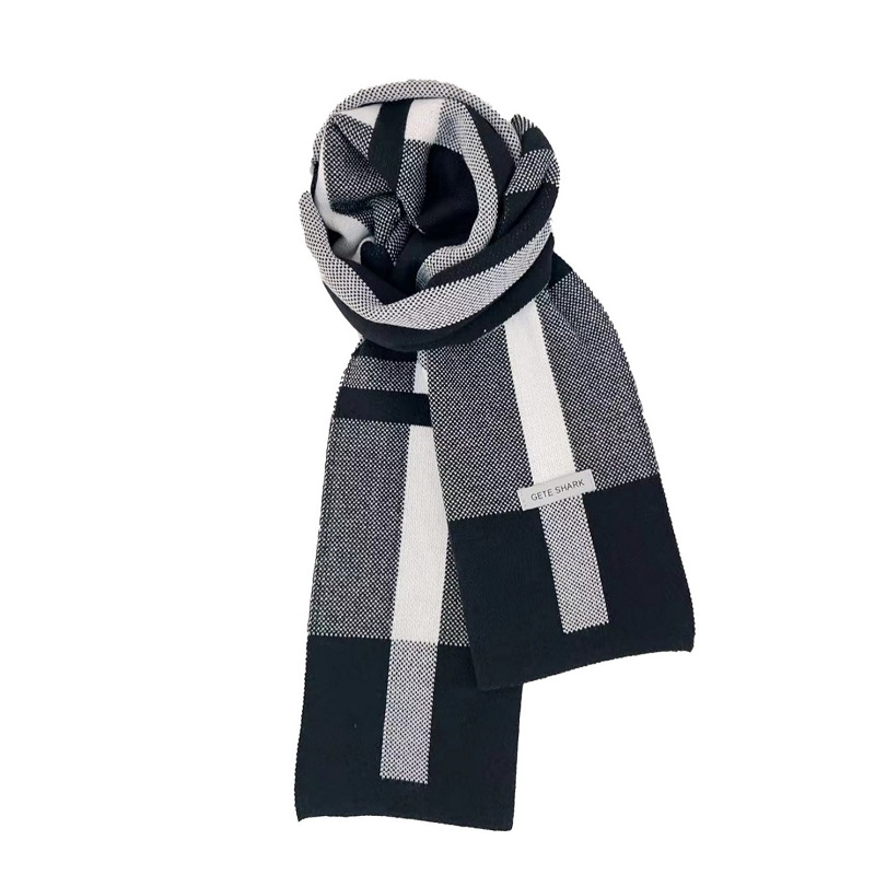 Hiver hommes écharpe garder au chaud écharpe décontracté marque de mode Designers tricot foulard Patchwork copie cachemire écharpe châle Wrap AC2228