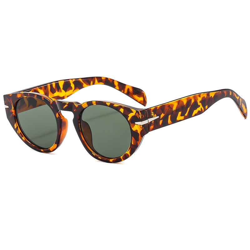 Mode lunettes de soleil rondes femmes classique Vintage hommes lunettes de soleil Steampunk nuances UV400 ovale femme Oculus