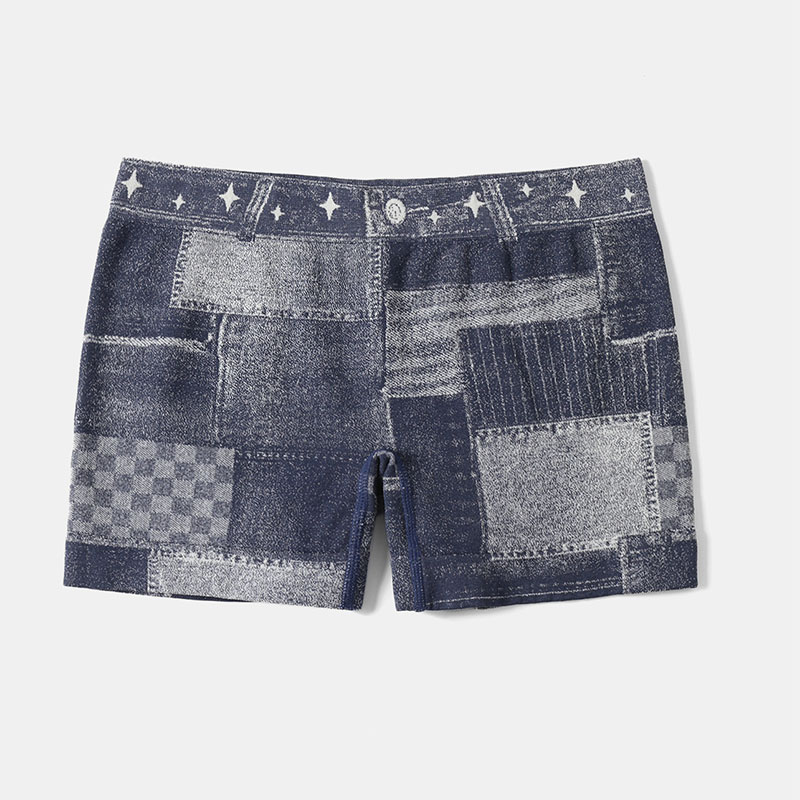 Faux jean élastique pour femmes, pantalon de sport, de Yoga, d'entraînement, de levage des fesses, de Fitness, athlétique, collants courts sans couture