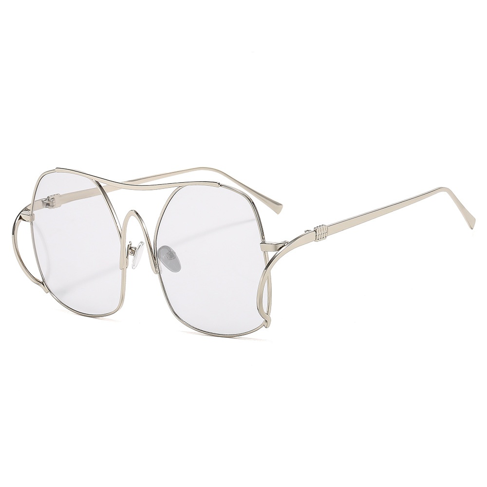 Nouvelle mode de luxe dégradé ovale femmes lunettes de soleil 2025 personnalité Double faisceau cadre conception avancée tout Match hommes lunettes UV400