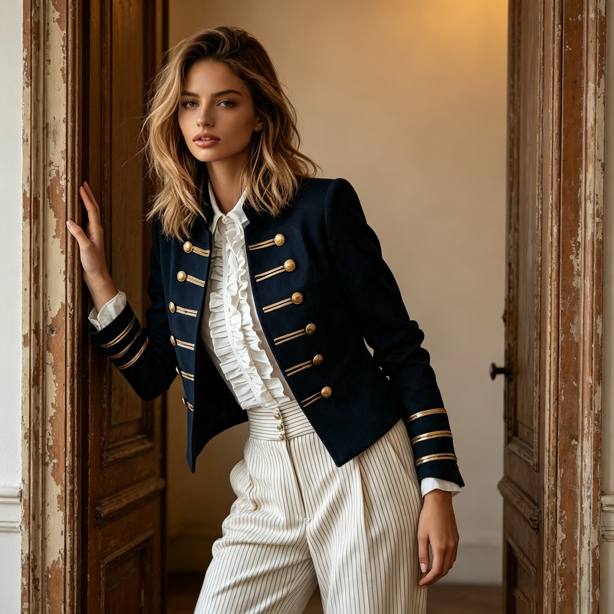 Manteau de veste à manches longues pour femmes, mode européenne et américaine, manteau élégant à Double boutonnage, vêtements d'extérieur pour femmes, hauts de printemps