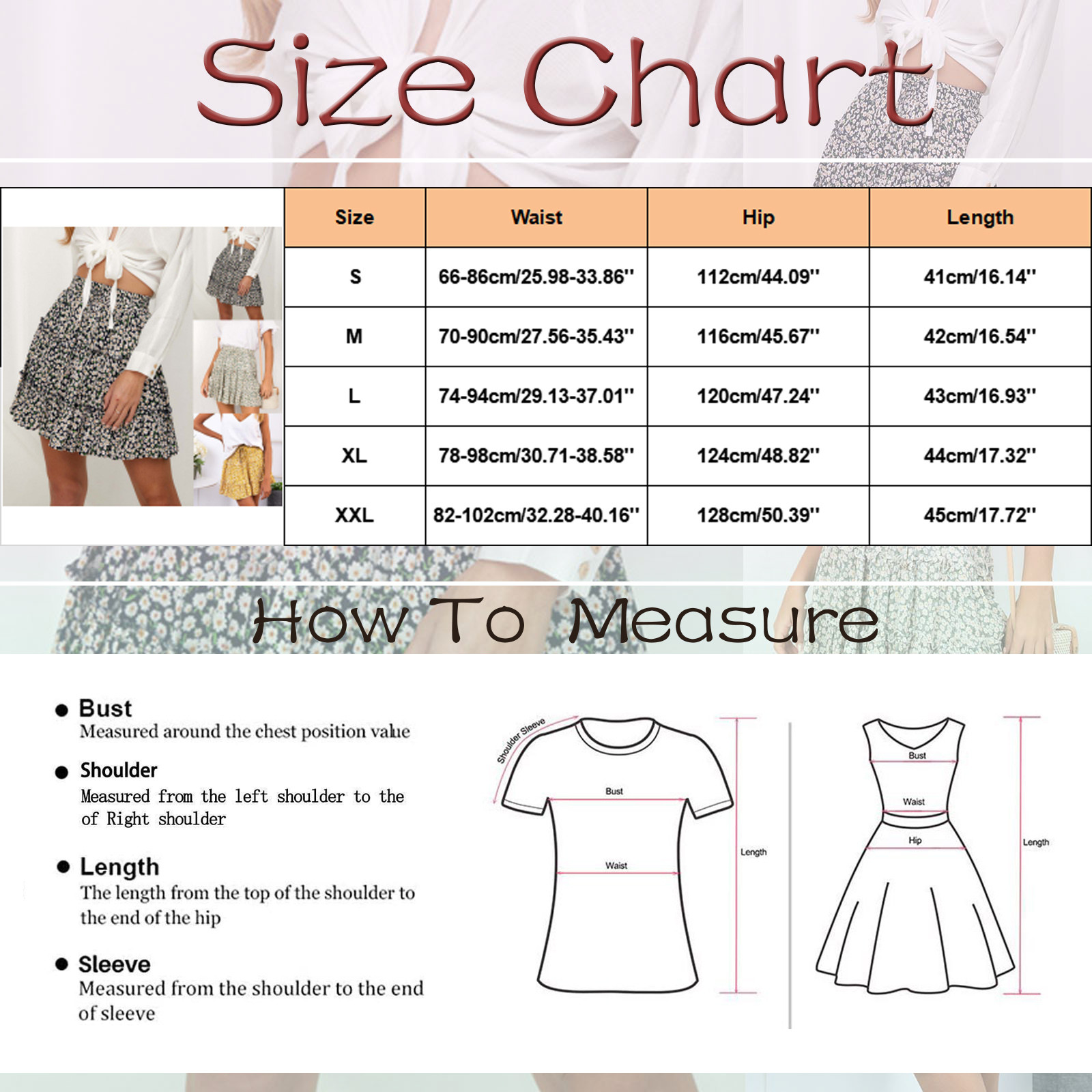 Jupe florale à volants taille haute pour femme, jupe trapèze imprimée, bas chic pour femme, décontracté, quotidien, streetwear, vacances, plage