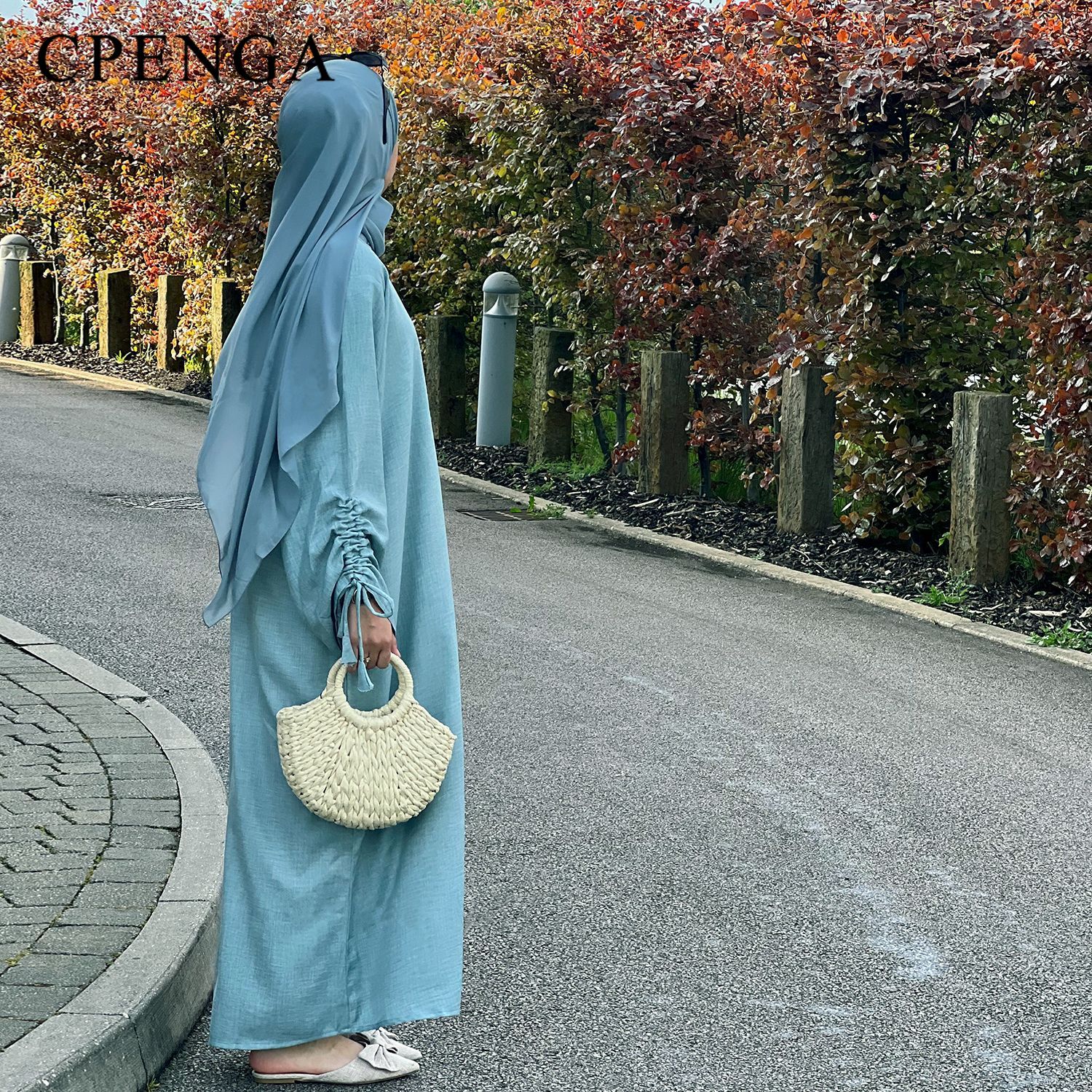 Robe modeste pour femmes musulmanes, arabie saoudite, Eid dubaï, Abaya uni, fête de vacances islamique, couleur unie, turquie, poignets à lacets, vêtements longs, 2024