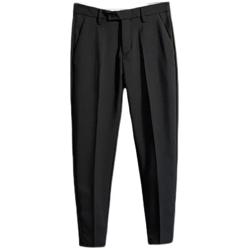 9 costumes courts pour hommes pantalons blancs pour hommes drapeados fluides de haute qualité vêtements de luxe de Style coréen de luxe été 2025 pas cher