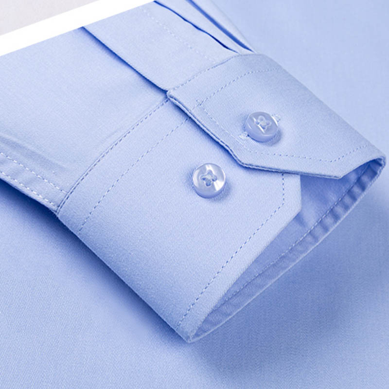 100% coton nouveaux hommes chemise sociale à manches longues de haute qualité doux décontracté affaires formel bureau travail chemises hommes taille 8XL-7XL-6XL