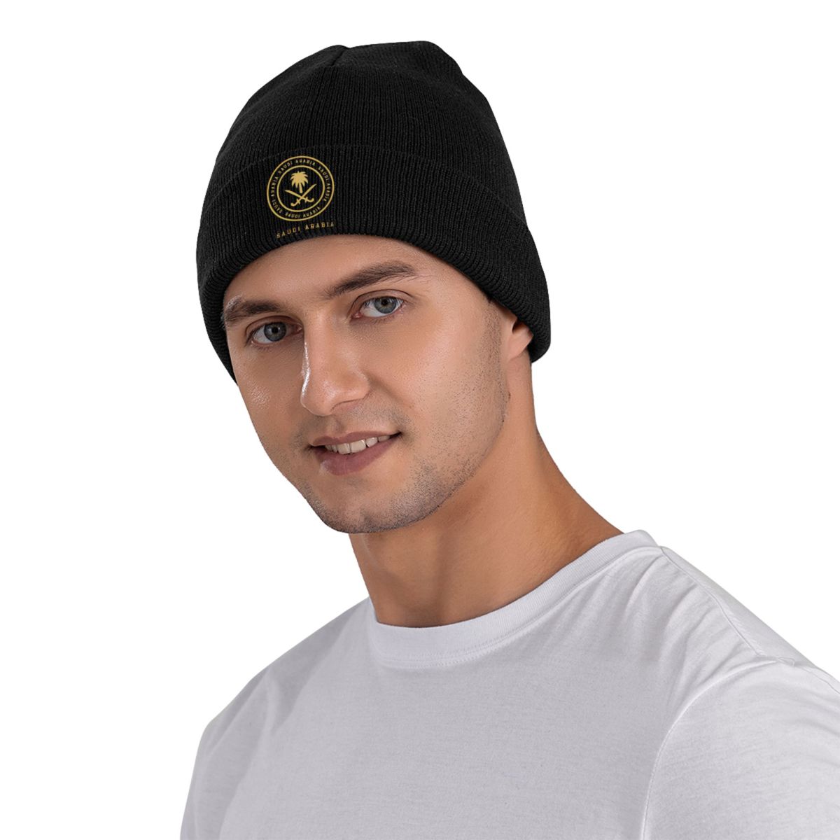 Bonnet en tricot K-pop drôle pour hommes et femmes, casquettes chaudes personnalisées, chapeaux du royaume d'Arabie saoudite, bonnet de fête nationale saoudienne, automne