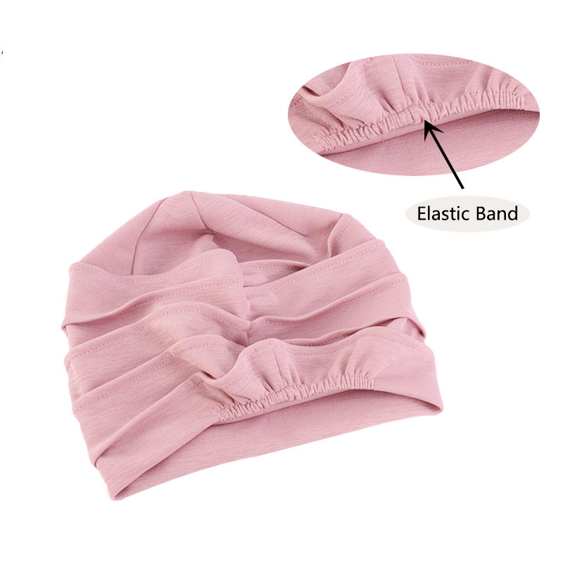 Femmes respirer chapeau nouveau femmes Hijabs Turban élastique tissu tête casquette chapeau doux à volants Cancer chimio casquette musulman écharpe casquette en gros