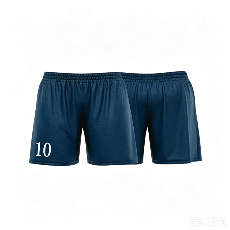 Short de plage bleu personnalisé avec numéro, respirant et tendance pour l'été