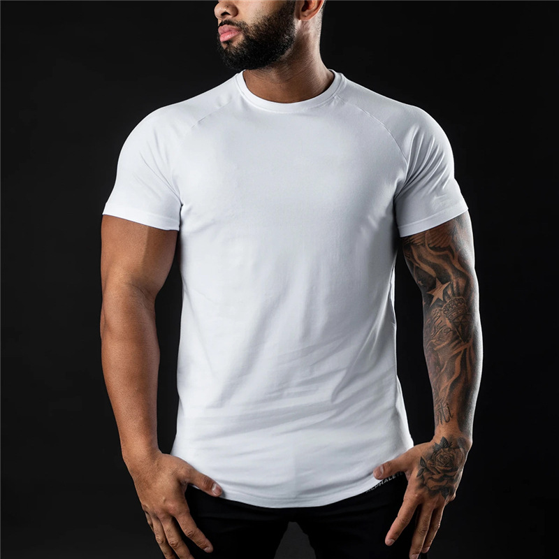 T-shirt en coton été hommes athloisir entraînement à manches courtes Muscle Fitness T-shirt de haute qualité hommes T-shirt Gym Sport chemise hauts