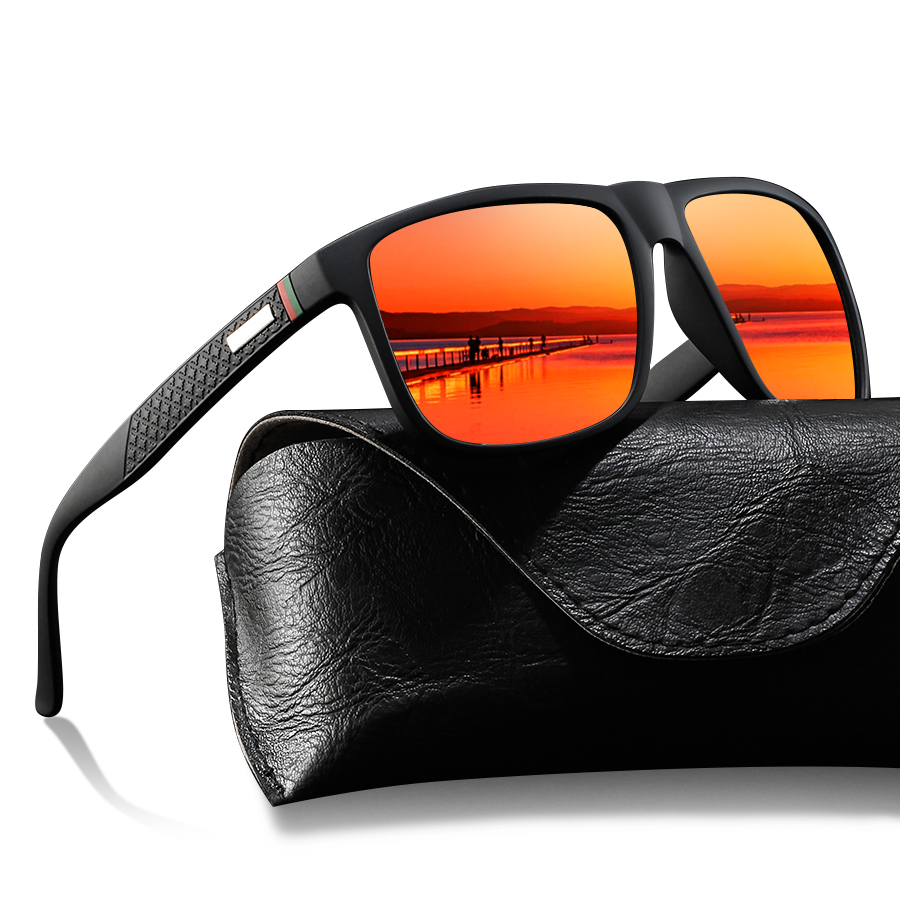Lunettes de soleil vintage à carreaux carrés, style classique, unisexe, pour la pêche, la conduite, lunettes de marque de créateur pour hommes et femmes, vacances