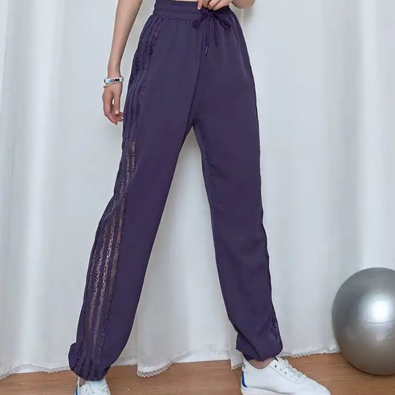 Pantalon de survêtement de jogging pour femme, pantalon de fitness, pantalon de sport, harem baggy adt, jogging, taille élastique, fjfor, coton, nylon
