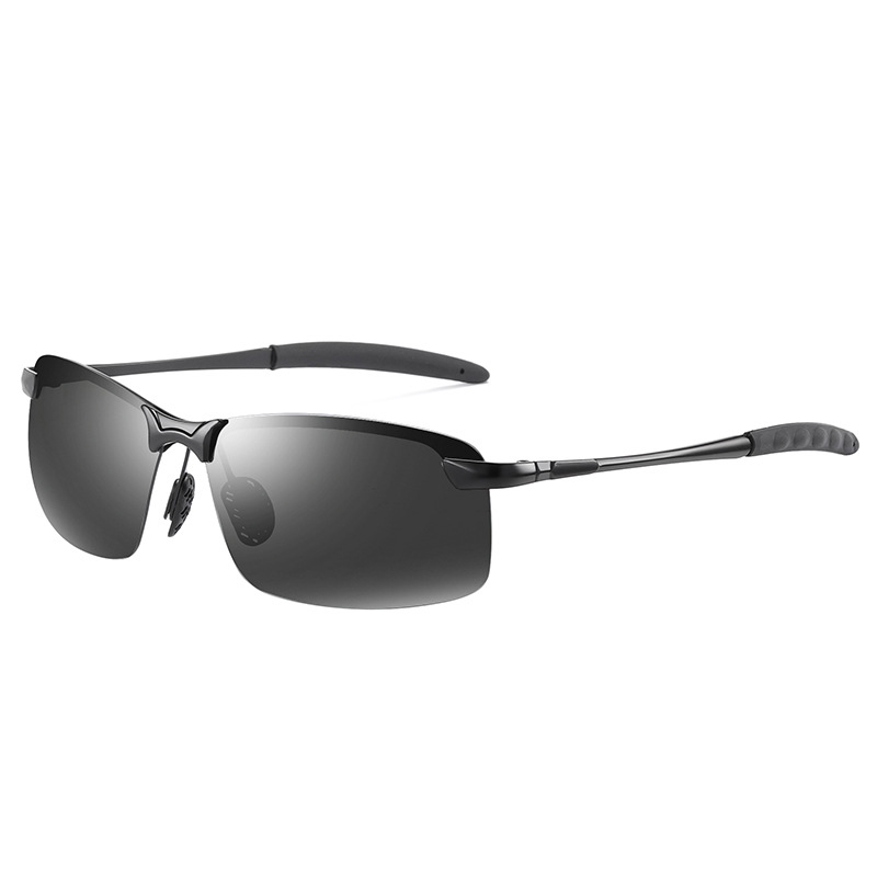 Lunettes de soleil photochromiques polarisées pour hommes, lunettes caméléon, lunettes de soleil pour hommes, changement de document, vision jour et nuit, lunettes de conduite, uv400