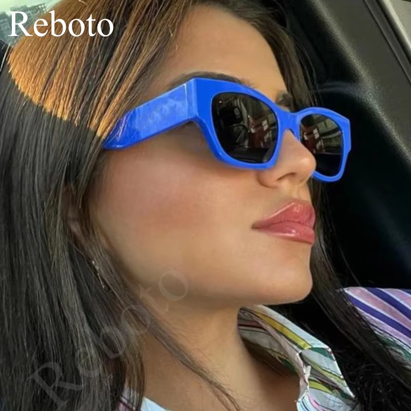 Lunettes de soleil œil de chat pour femmes, lunettes de soleil carrées colorées, lunettes rétro, lunettes sexy, lunettes de créateur de luxe, marque de mode