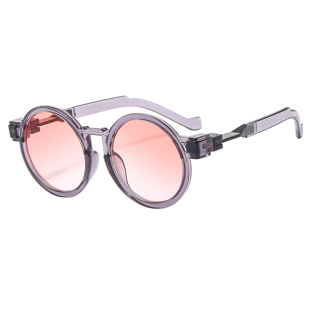 Nouveau rond femmes Steampunk lunettes de soleil nuances de luxe UV400 marque de mode concepteur hommes lunettes de soleil