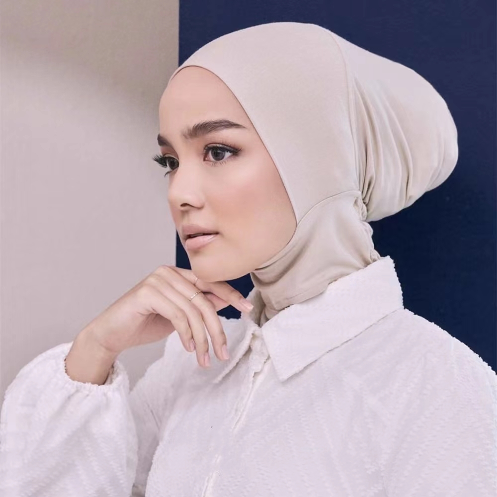 Turban Hijab NikMusulman pour Femme, Sous-casquette artificiel astique, Doux, Modal, Casquettes, Solide, Document, Court Cou, Nouveau