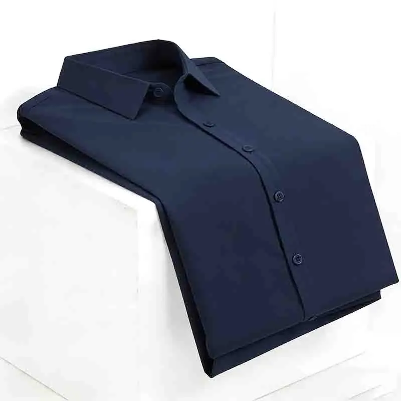 Chemise de mariage blanche à manches courtes pour homme, coupe ajustée, formelle, boutonnée, pour le marié et les fêtes