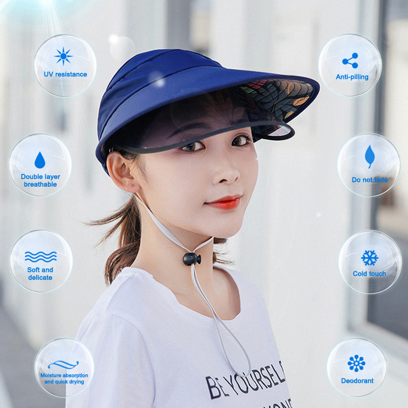 Chapeau pare-soleil unisexe, couvre-visage intégral, bouclier de sécurité, protection des yeux, casquette UV, bord large pour les activités de plein air, confortable, nouveau, 2023