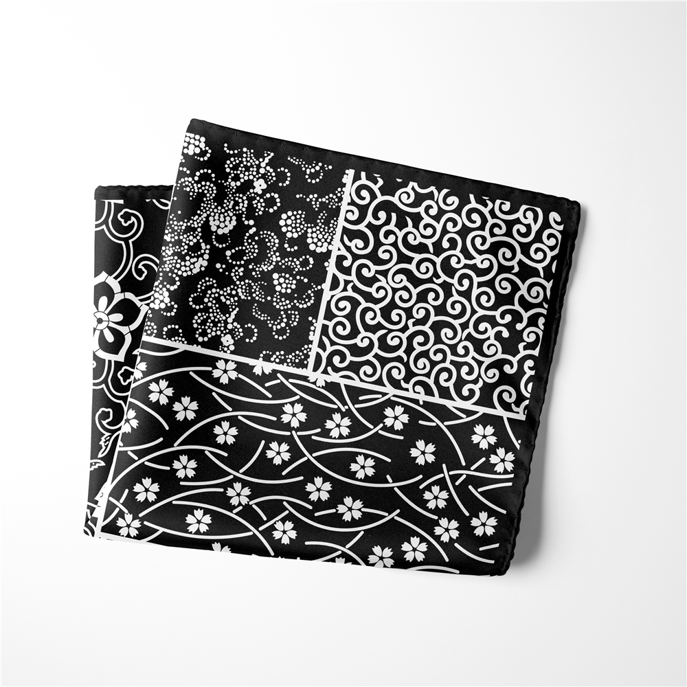 Foulard en soie sergé pour femme, écharpe carrée enveloppante, Bandana, petit Hijab, cravate, bandeau, 53CM