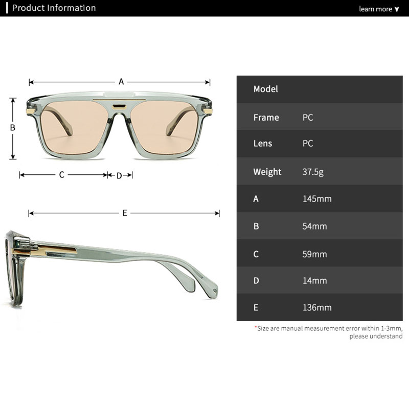 Lunettes de soleil carrées surdimensionnées pour hommes et femmes, Vintage, marque de luxe de styliste, Punk populaire, pour l'extérieur, UV400