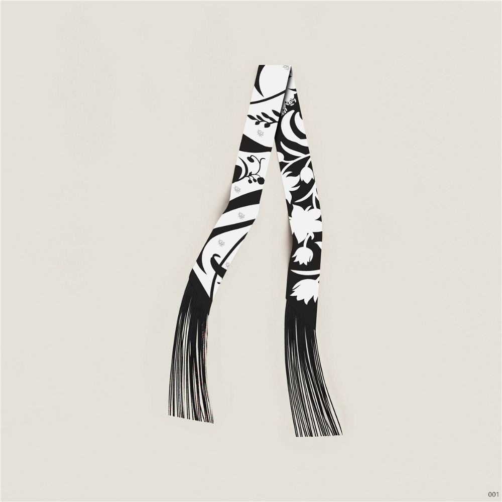 Ruban à pampilles Long coréen en Imitation soie, décoration DIY 5x130cm, écharpe décorative pour femmes, accessoires de mode, petite écharpe